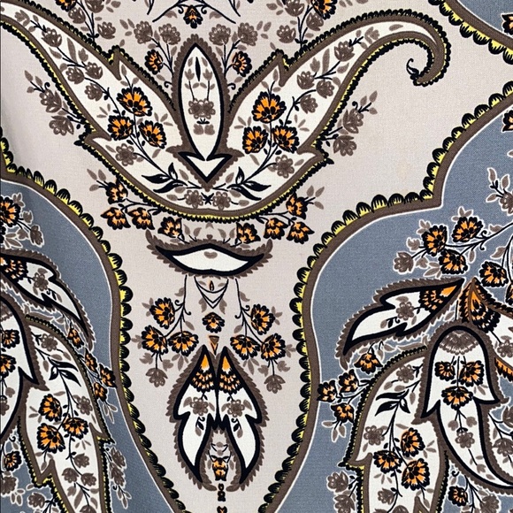 Vintage Paisley Print Short Sleeve Top - Picture 4 of 6